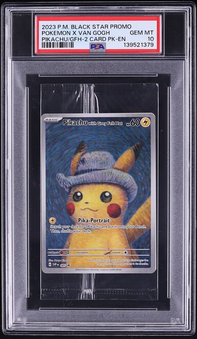 2023 Pokemon SV Promo Sealed Van Gogh Full Art Pikachu With Grey Felt Hat #85 PSA 10 GEM MINT