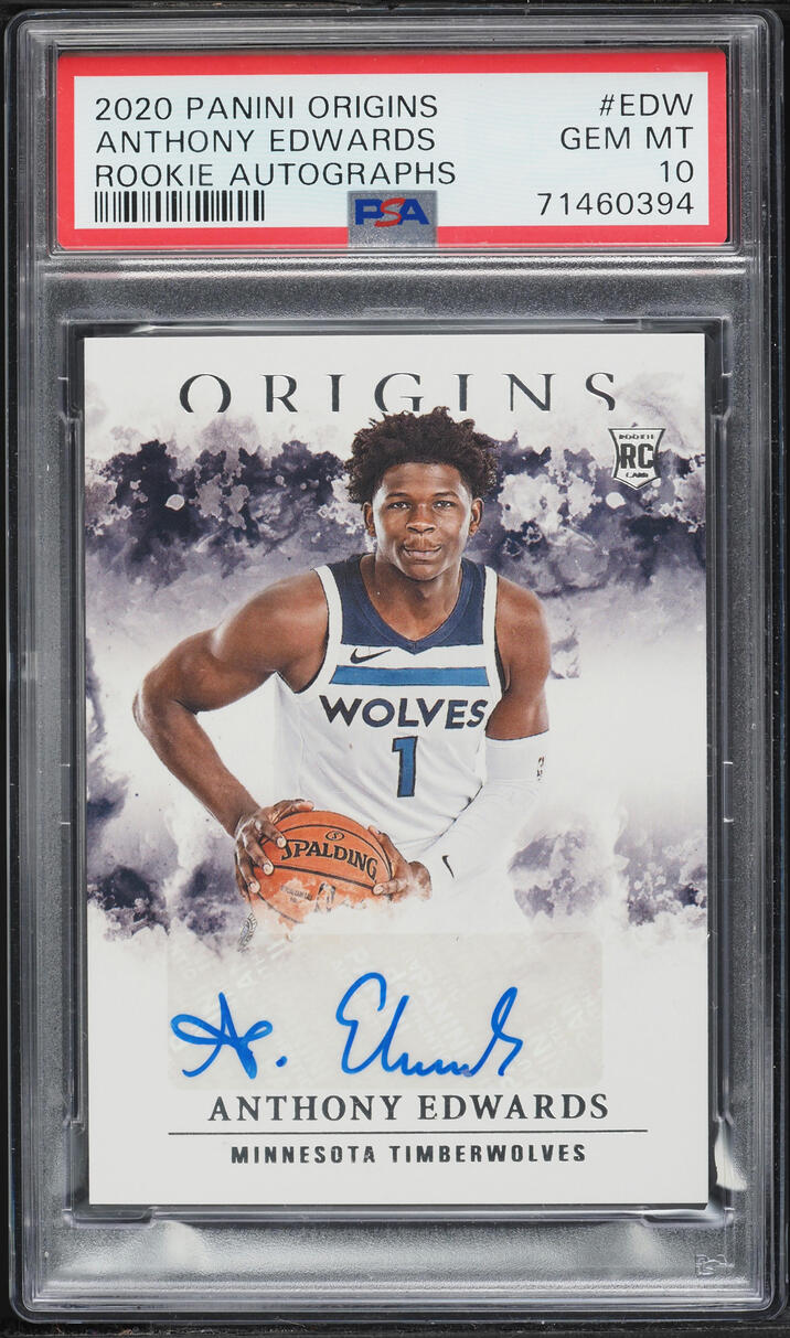 2020 Panini Origins Anthony Edwards ROOKIE AUTO #RA-EDW PSA 10 GEM MINT