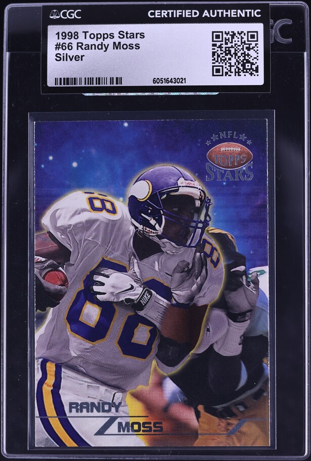1998 Ultra Football Randy Moss ROOKIE #207 PSA 9 MINT on