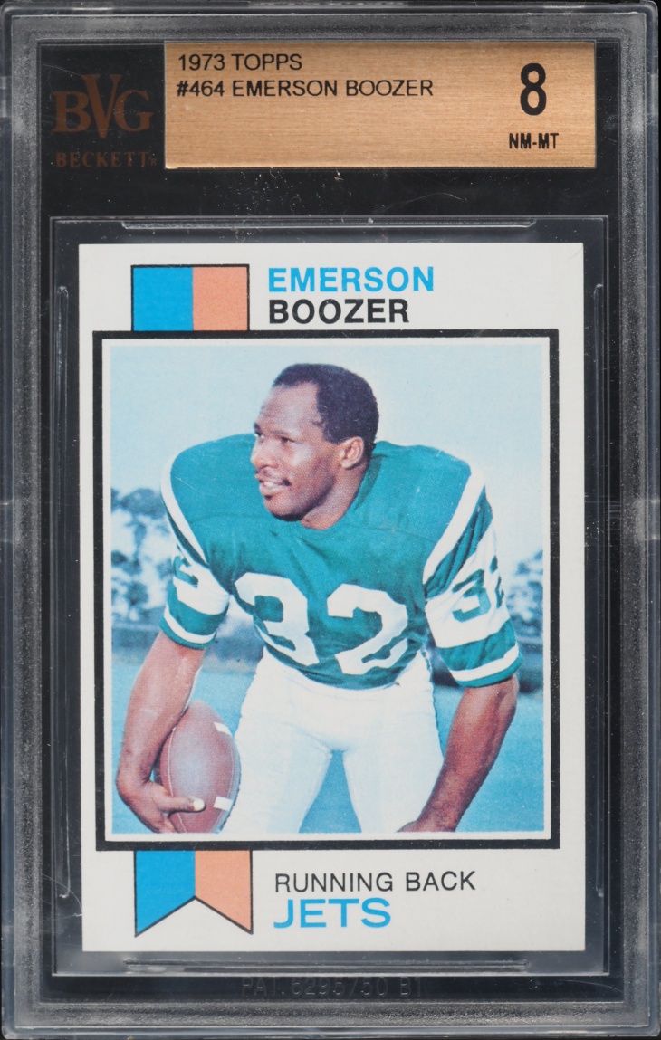 1973 Topps Football Emerson Boozer #464 BVG 8 NM-MT