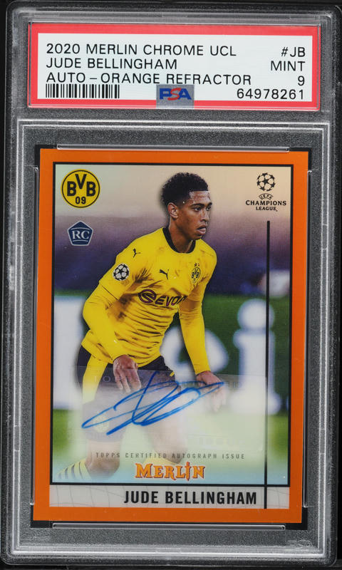 2020 Topps Chrome Bundesliga Gold Refractor Jude Bellingham RC