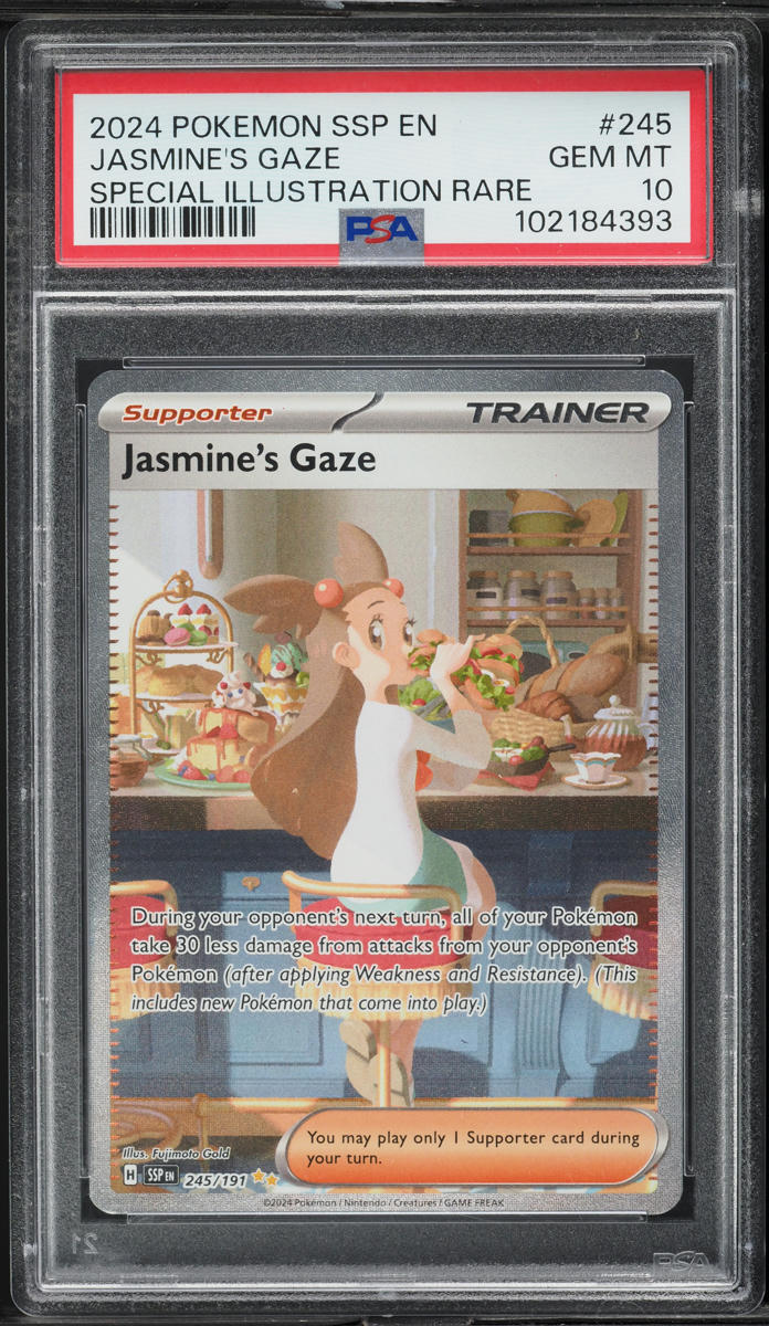 2024 Pokemon Scarlet & Violet Surging Sparks SIR Jasmine's Gaze #245 PSA 10 GEM MINT