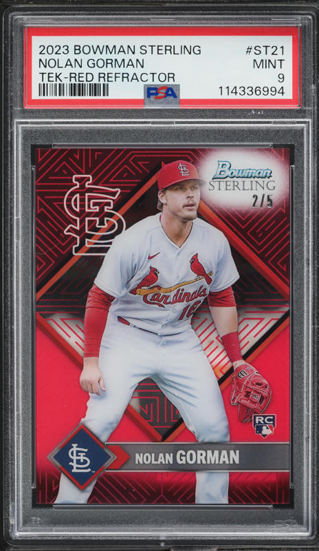 2023 Topps Dynasty Design Variation Gold Nolan Gorman RC PATCH