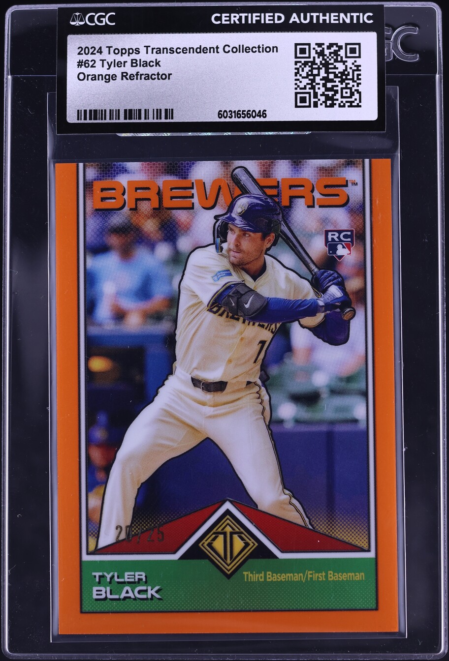 2024 Topps Transcendent Collection Orange Tyler Black ROOKIE /25 #62 ...