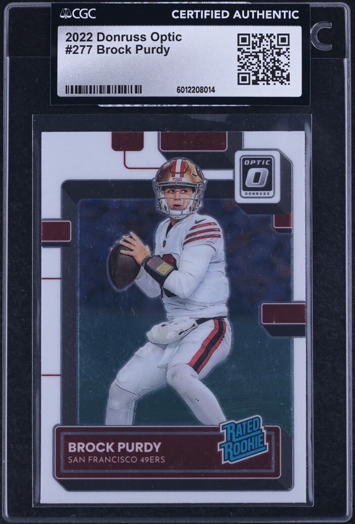 2022 Donruss Optic Brock Purdy ROOKIE #277 CGC AUTH