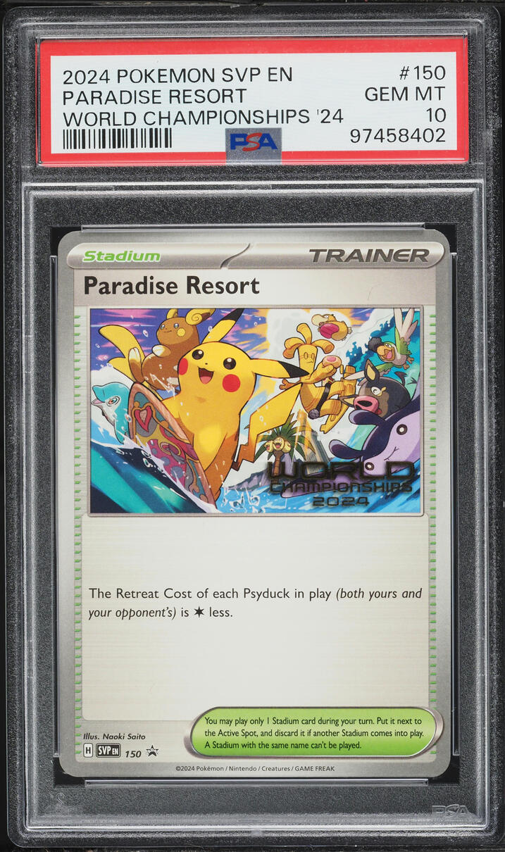 2024 Pokemon Scarlet & Violet World Championships '24 Paradise Resort #150 PSA 10 GEM MINT