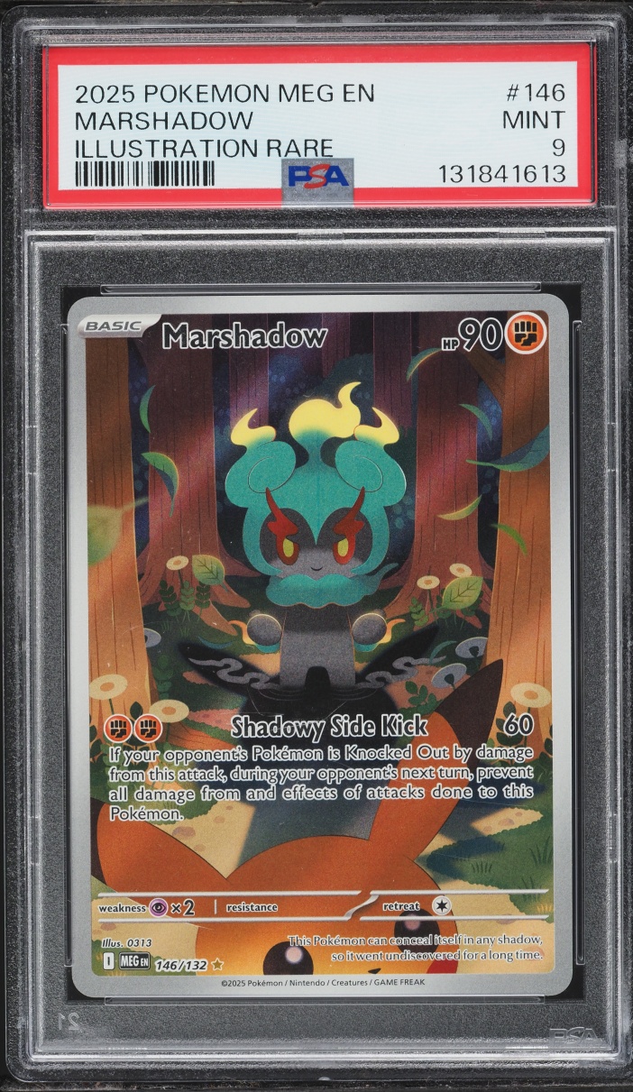 2025 Pokemon Mega Evolution IR Marshadow #146 PSA 9 MINT