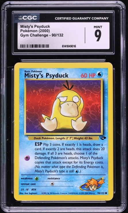 2000 Pokemon Gym Challenge Misty's Psyduck #90 CGC 9 MINT