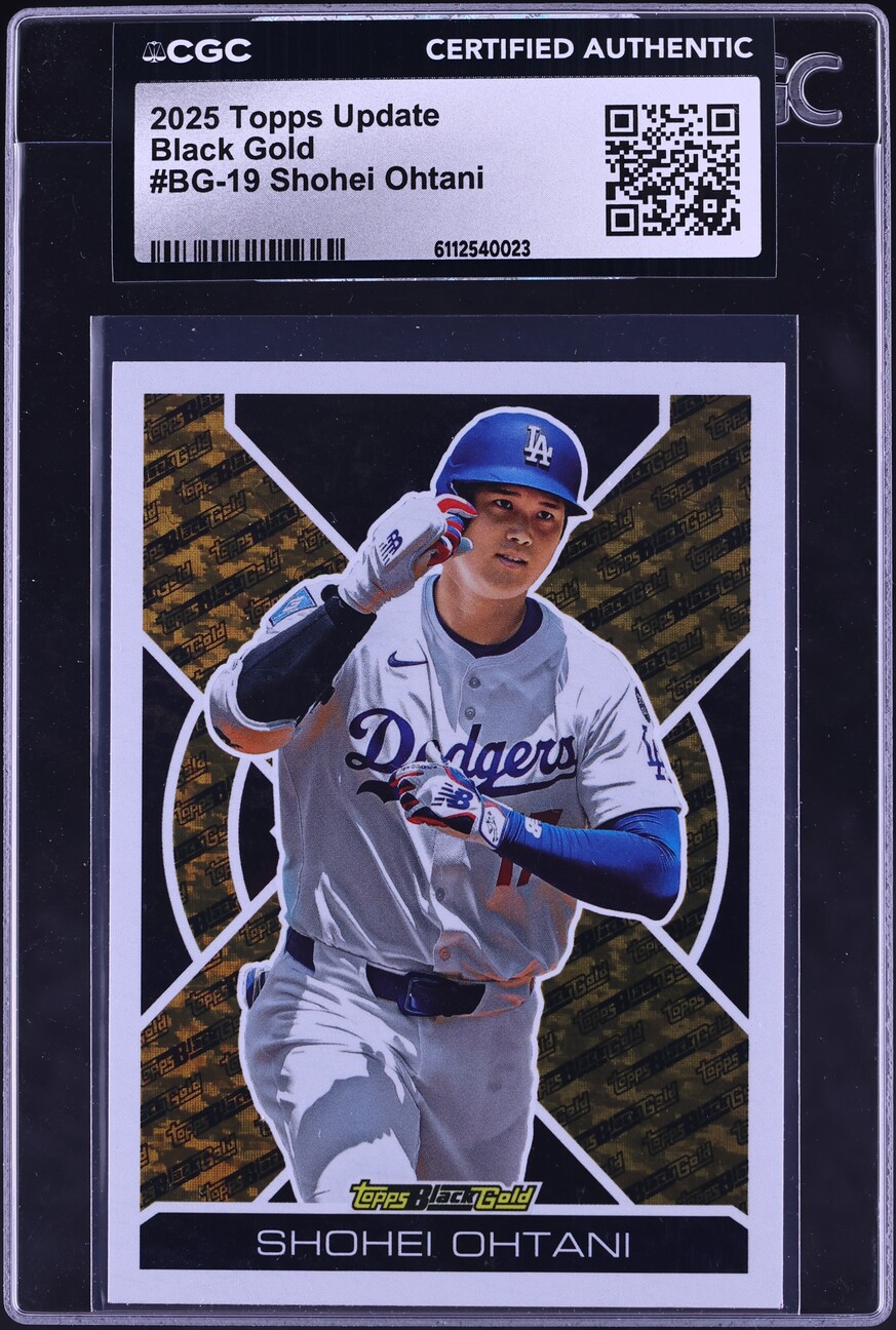 2025 Topps Update Black Gold Shohei Ohtani #BG-19 CGC AUTH