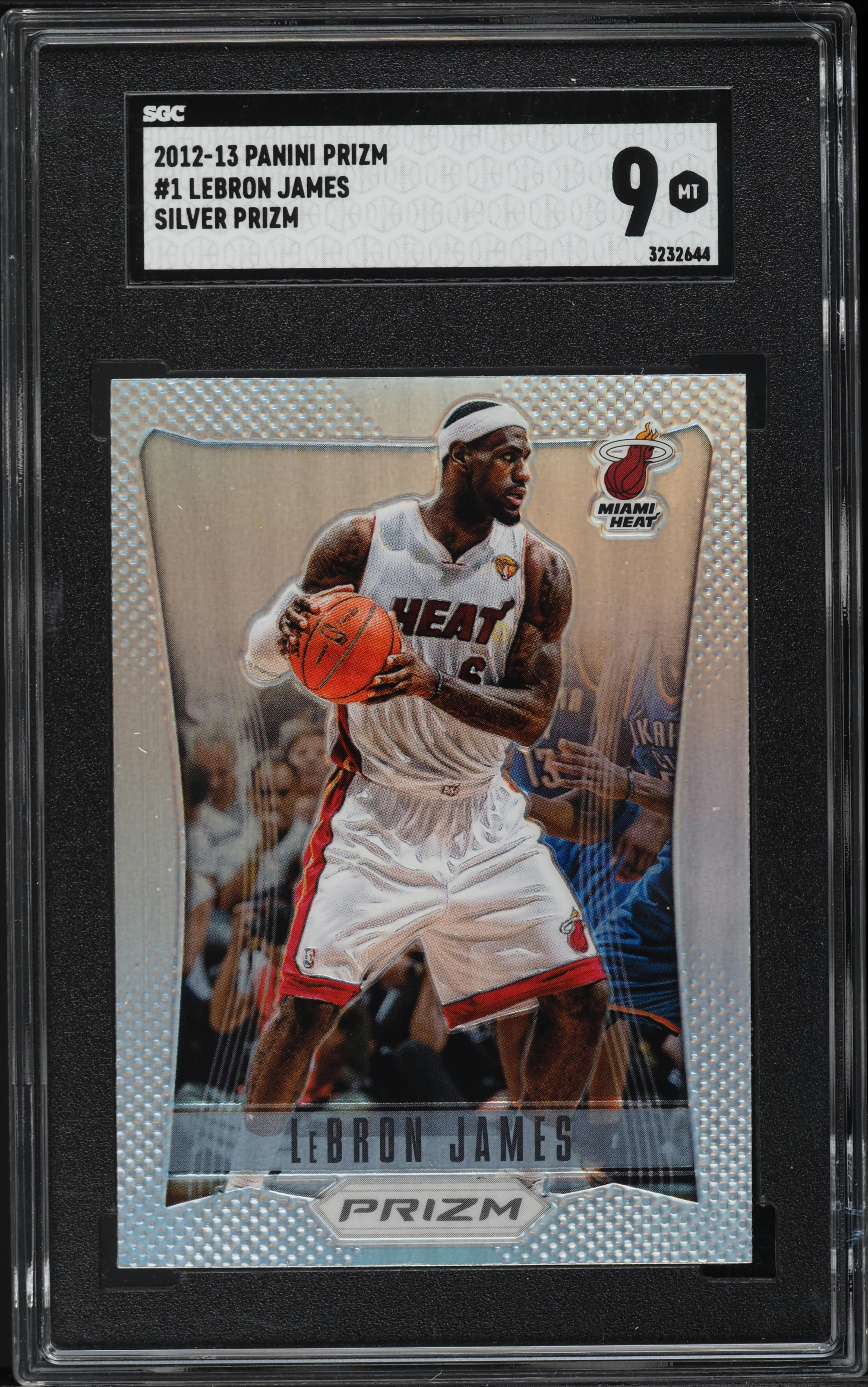2012 Panini Prizm Silver LeBron James #1 SGC 9 MINT on