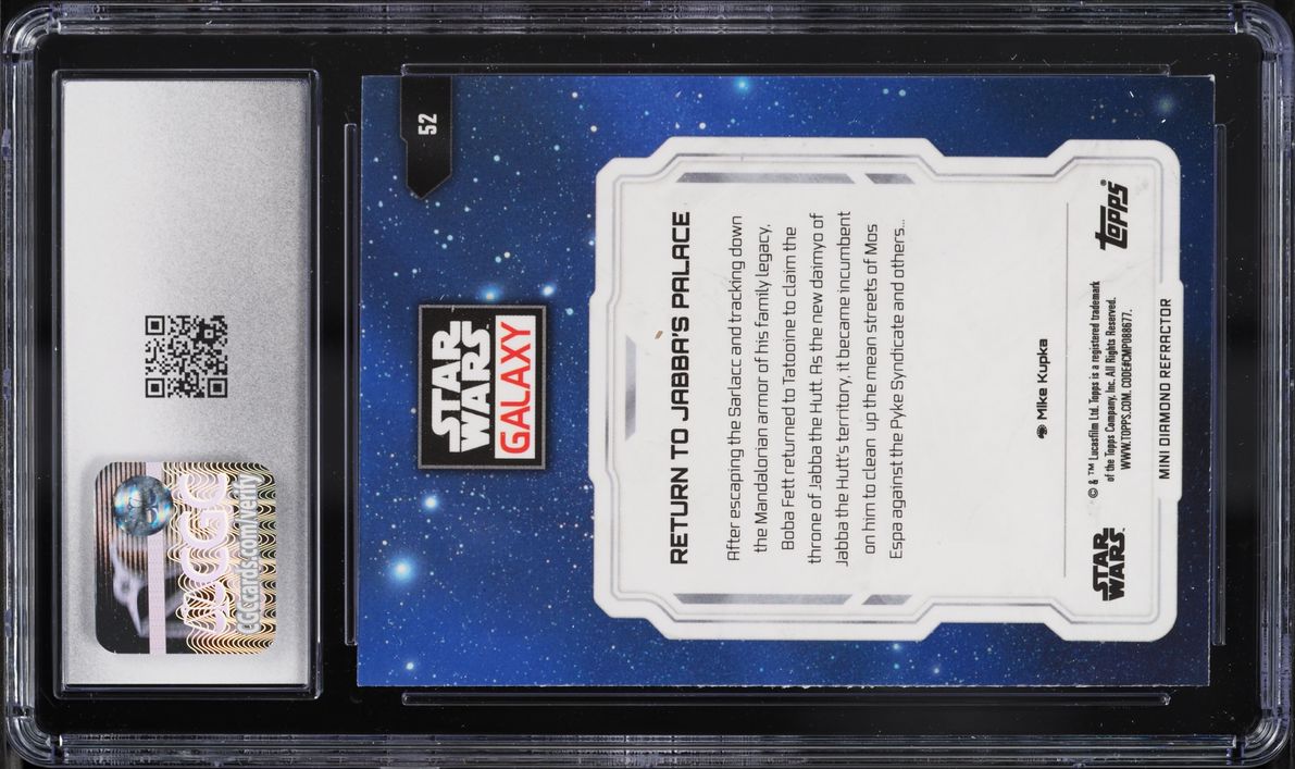 2024 Topps Chrome Star Wars Galaxy Refractor Return To Jabba's Palace #52 CGC 9 MINT