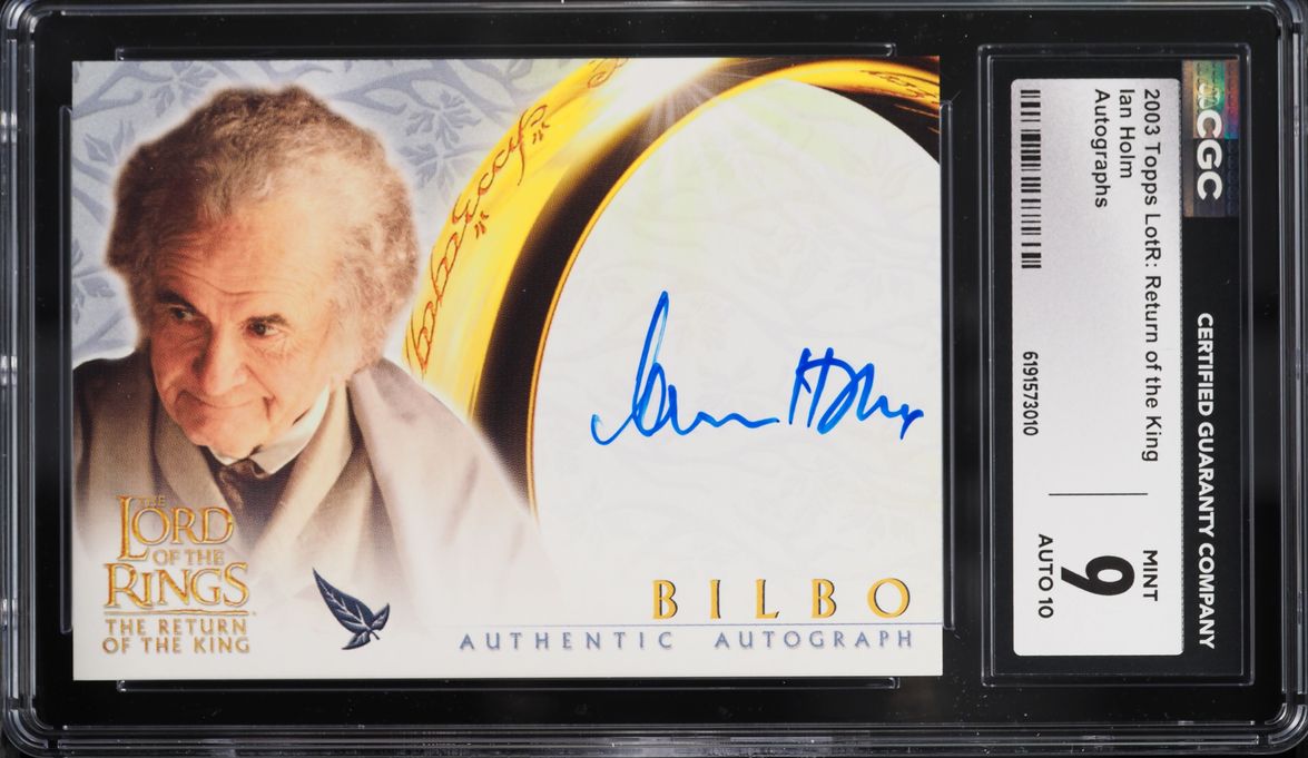 2003 Lord Of The Rings LOTR Return Of The King Ian Holm AUTO CGC 9 MINT