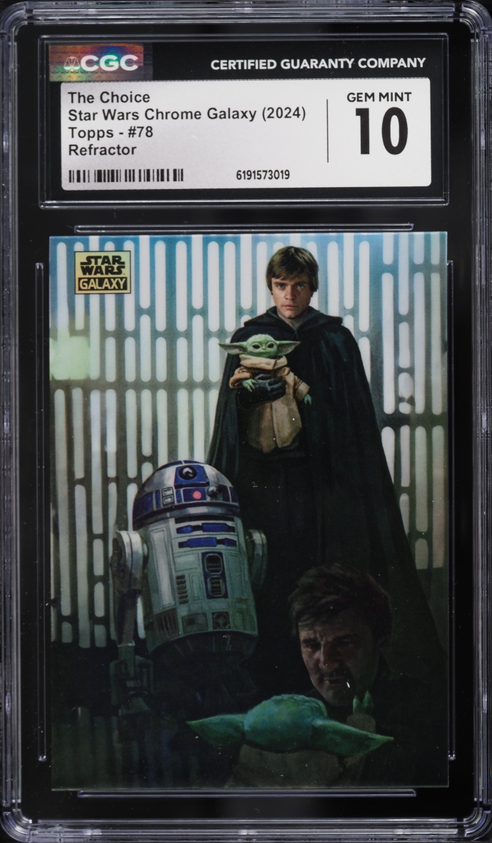 2024 Topps Chrome Star Wars Galaxy Refractor The Choice #78 CGC 10 GEM MINT