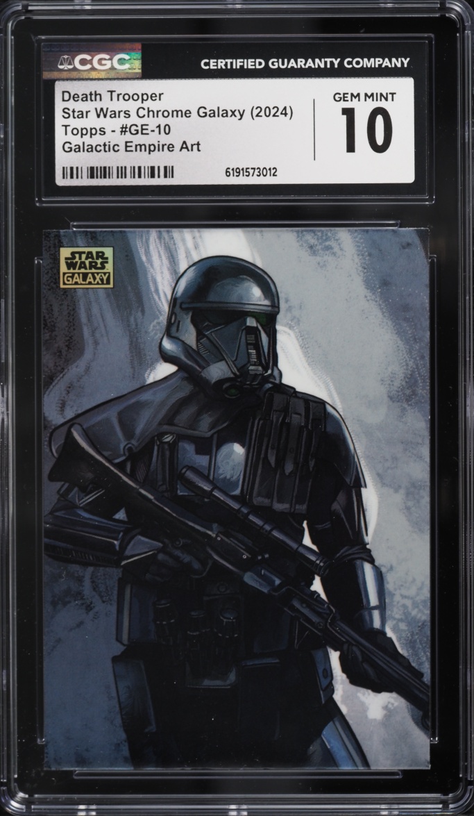 2024 Topps Star Wars Chrome Galaxy Galactic Empire Art Death Trooper #GE-10 CGC 10 GEM MINT
