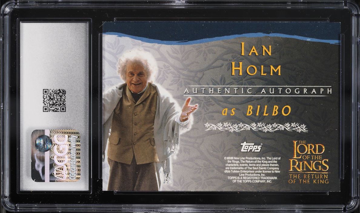2003 Lord Of The Rings LOTR Return Of The King Ian Holm AUTO CGC 9 MINT