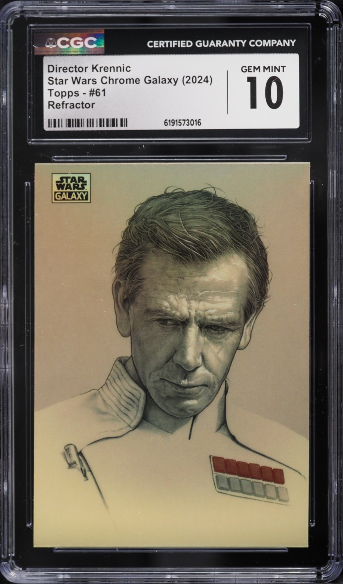 2024 Topps Star Wars Chrome Galaxy Refractor Director Krennic #61 CGC 10 GEM MINT