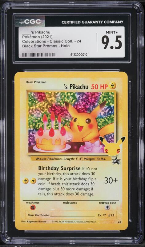 2021 Pokemon Sword & Shield Promo Celebrations Classic Holo