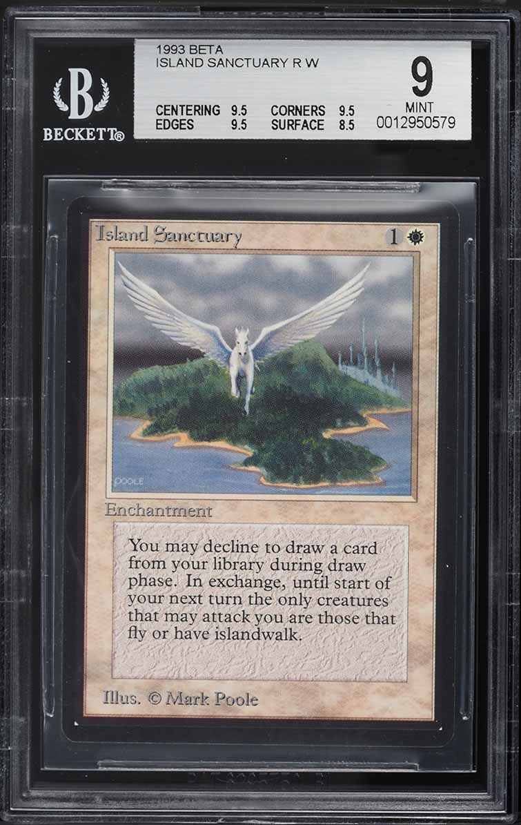 1993 Magic The Gathering MTG Beta Island Sanctuary BGS 9 MINT