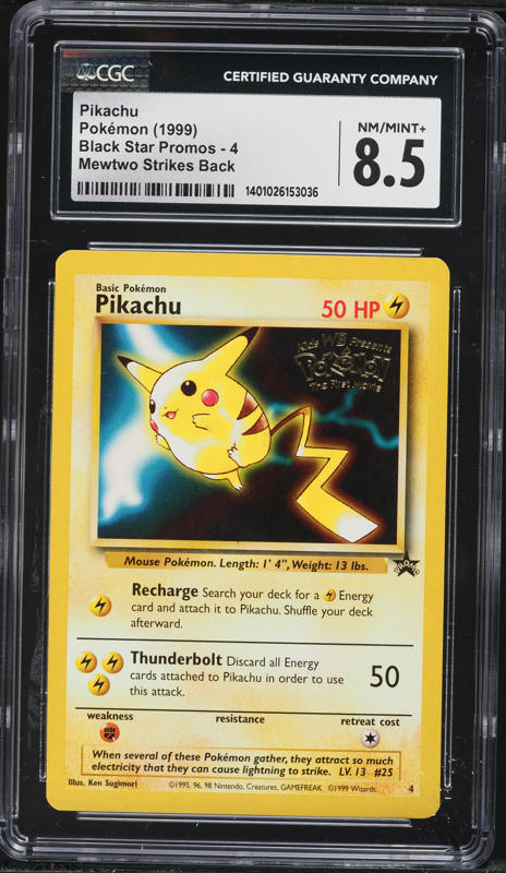 1999 Pokemon League Promo Pikachu #1 CGC 9 MINT on Fanatics Collect