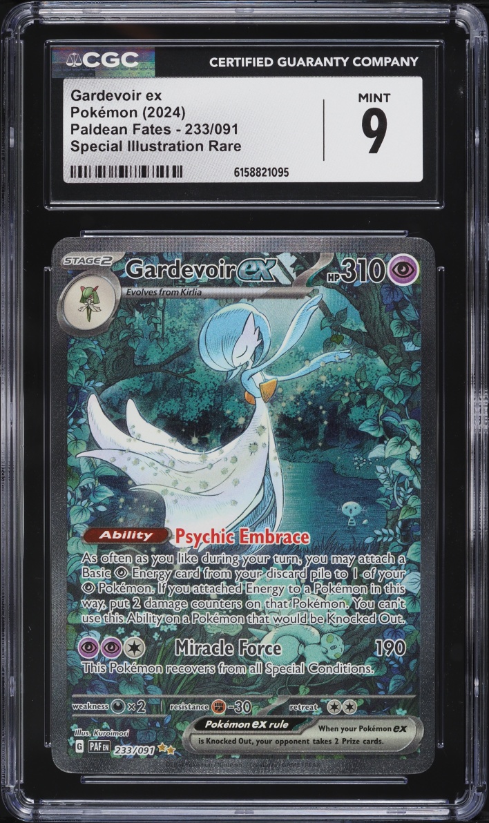 2024 Pokemon Scarlet & Violet Paldean Fates SIR Gardevoir EX #233 CGC 9 MINT