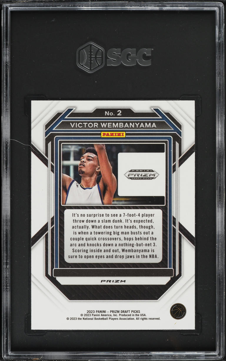 2023 Panini Prizm Draft Picks Red Ice Victor Wembanyama ROOKIE #2 SGC 9.5 MINT+