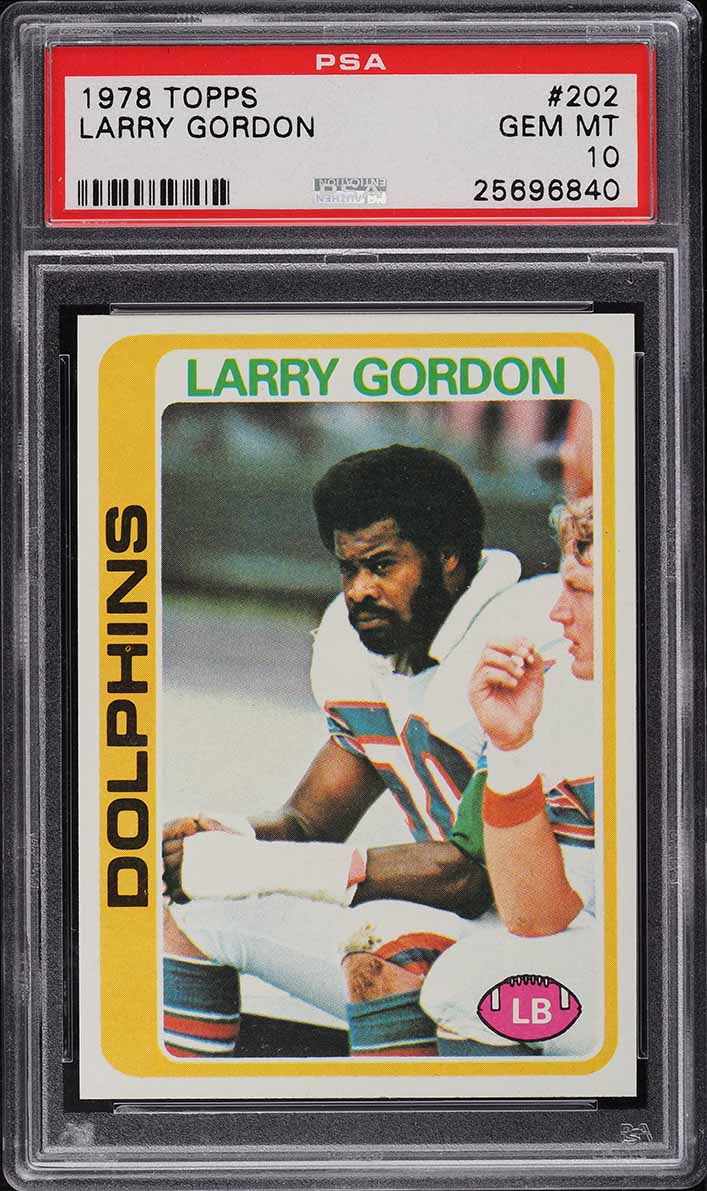 1978 Topps Football Larry Gordon #202 PSA 10 GEM MINT