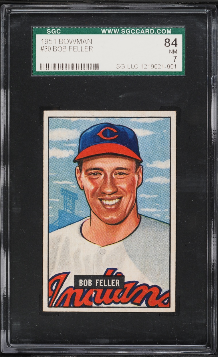 1951 Bowman Bob Feller #30 SGC 7 NRMT