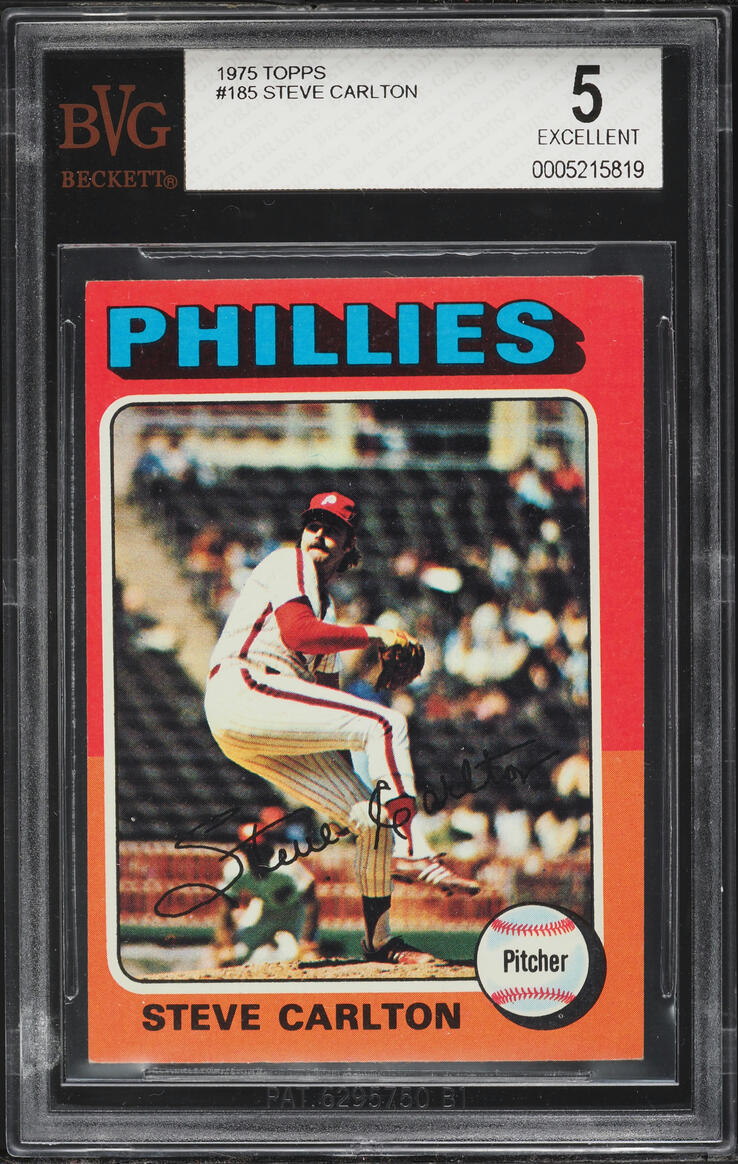 1975 Topps Steve Carlton #185 BVG 5 EX