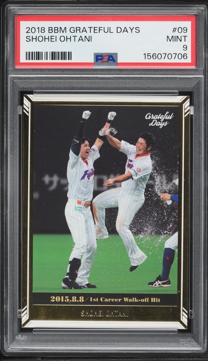 2018 BBM Grateful Days Shohei Ohtani ROOKIE #09 PSA 9 MINT