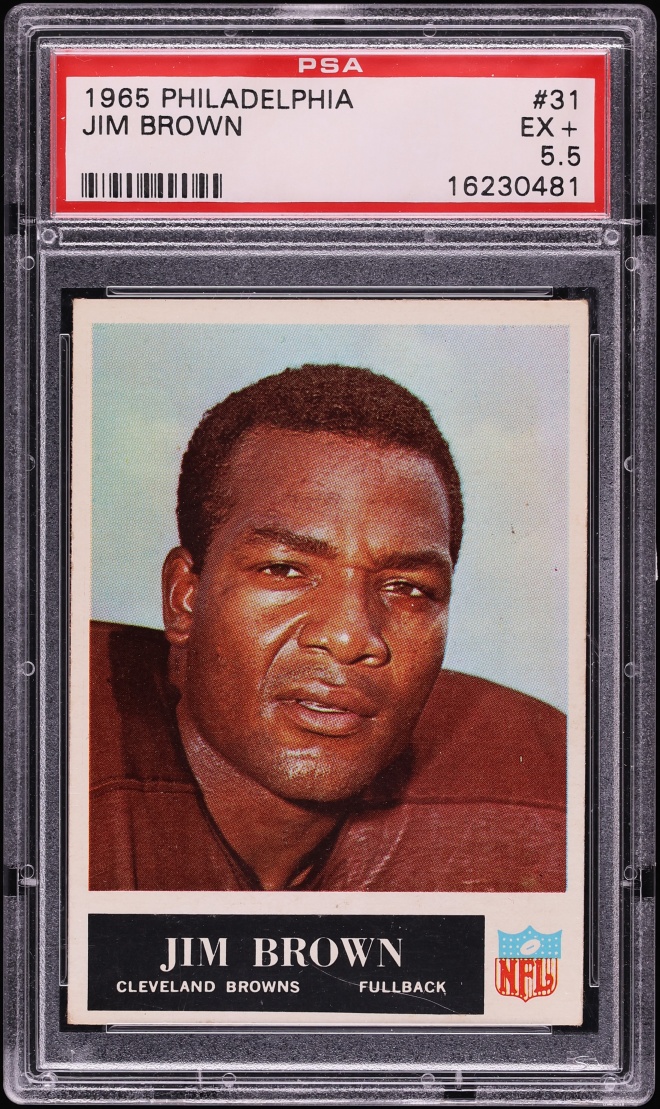 1965 Philadelphia Jim Brown #31 PSA 5.5 EX+