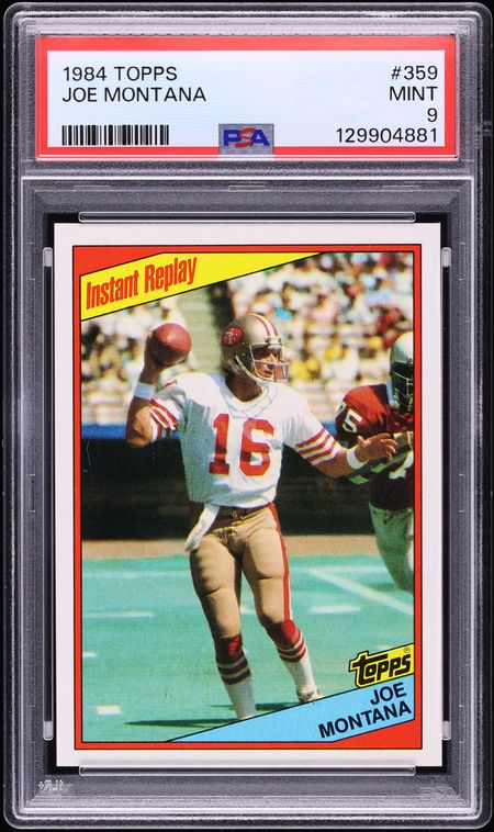 1984 Topps Football Joe Montana #359 PSA 9 MINT