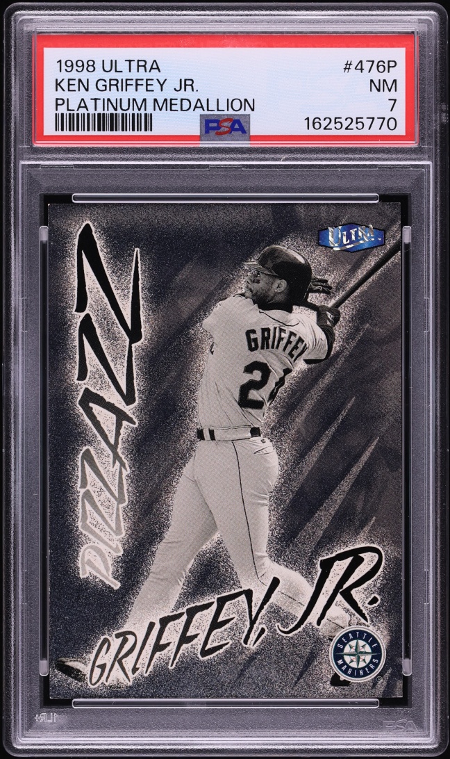 1998 Ultra Platinum Medallion Ken Griffey Jr. /98 #476P PSA 7 NRMT