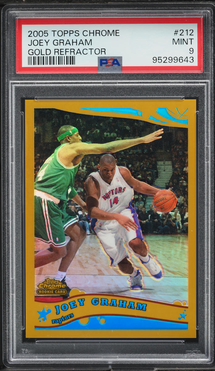 2005 Topps Chrome Gold Refractor Joey Graham ROOKIE /99 #212 PSA 9 MINT