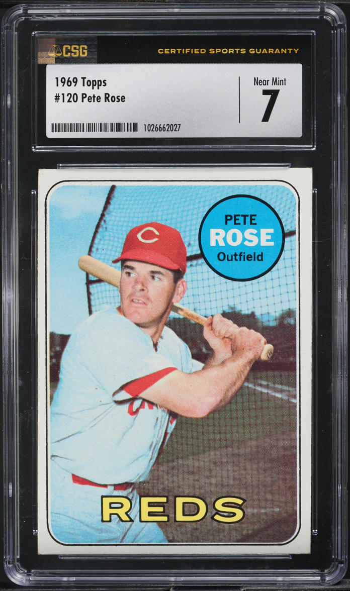 1969 Topps Pete Rose #120 CSG 7 NRMT