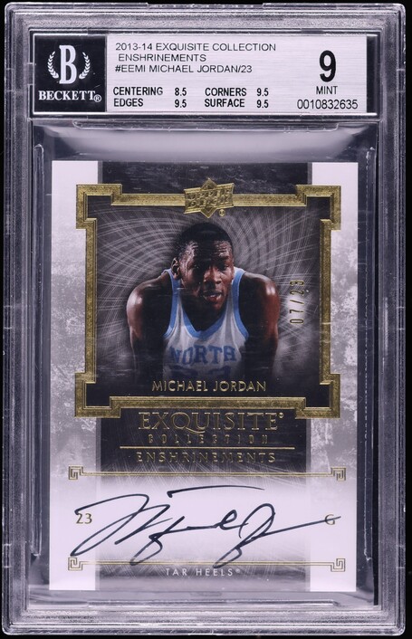 2009 Exquisite Number Pieces Michael Jordan PATCH AUTO DNA 10 /23