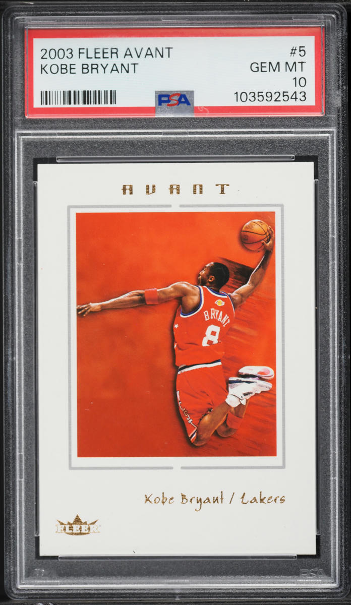 2003 Fleer Avant Kobe Bryant #5 PSA 10 GEM MINT