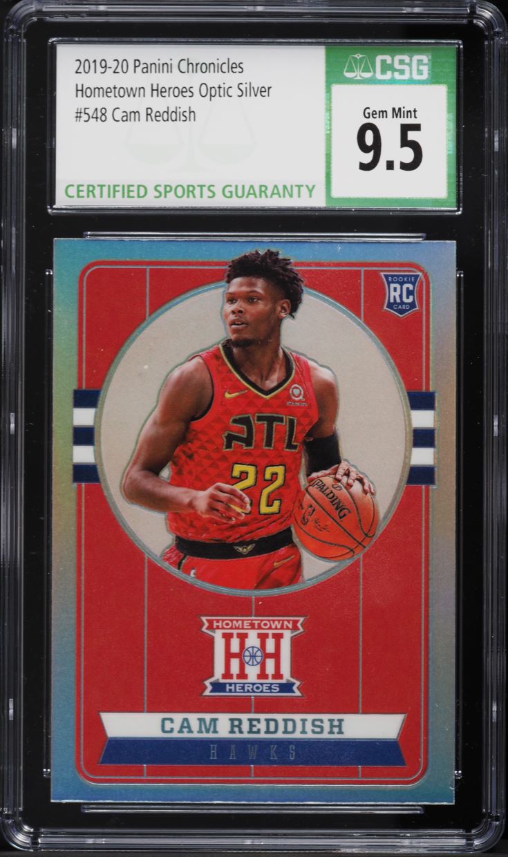2019 Panini Chronicles Hometown Heroes Optic Silver Cam Reddish ROOKIE CSG 9.5 - Main Image