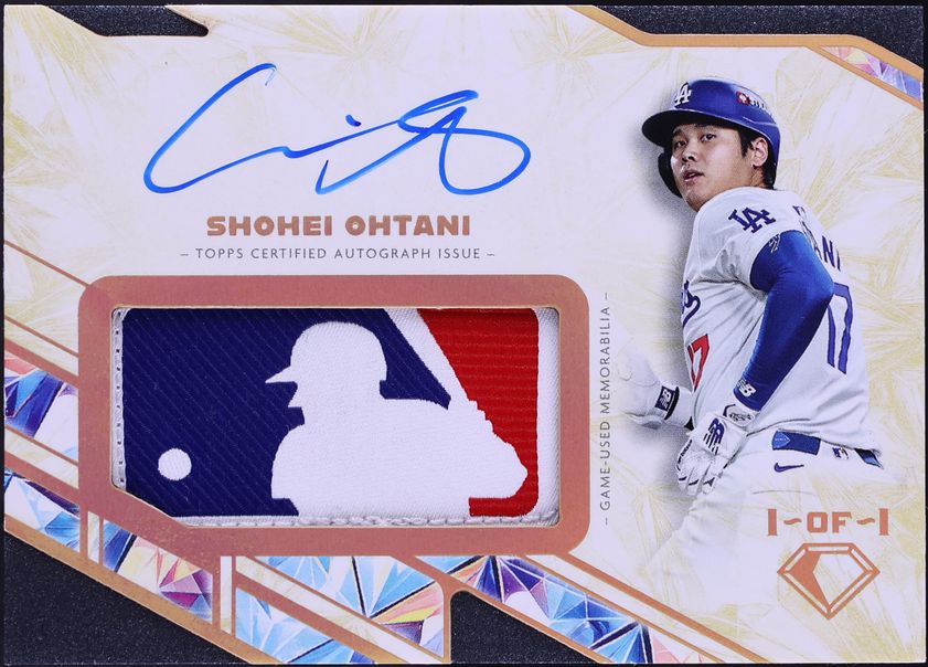 2025 Topps Diamond Icons Shohei Ohtani MLB LOGOMAN PATCH AUTO 1/1 #MLBA-SO CGC AUTH