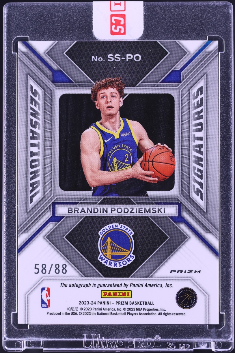 2023 Panini Prizm Sensational Signatures Choice Brandin Podziemski ROOKIE AUTO /88 #SS-PO