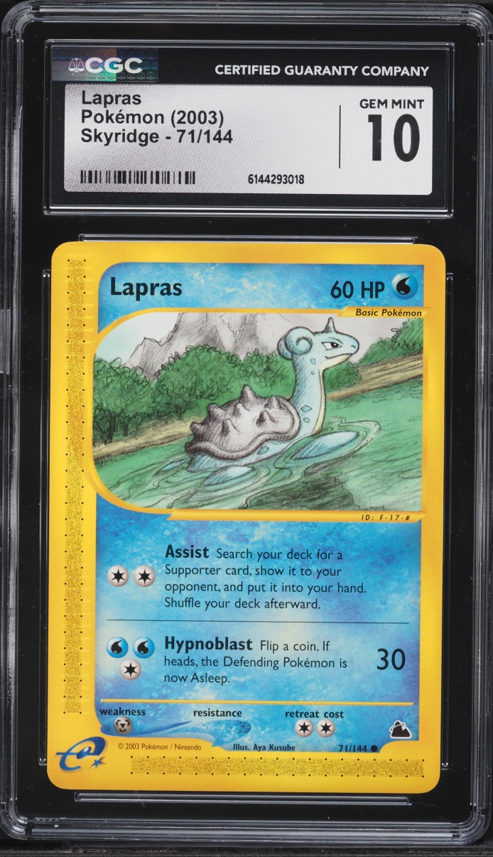 2003 Pokemon Skyridge Lapras #71 CGC 10 GEM MINT