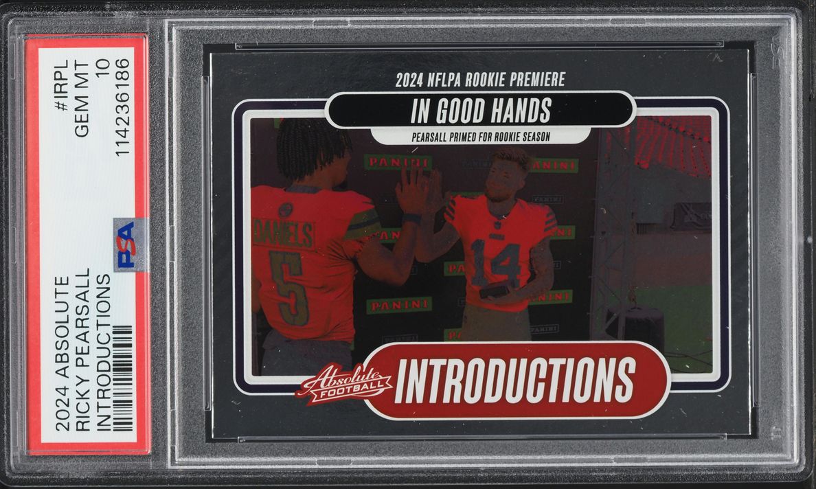2024 Absolute Introductions Jayden Daniels Ricky Pearsall ROOKIE #I-RPL PSA 10 GEM MINT