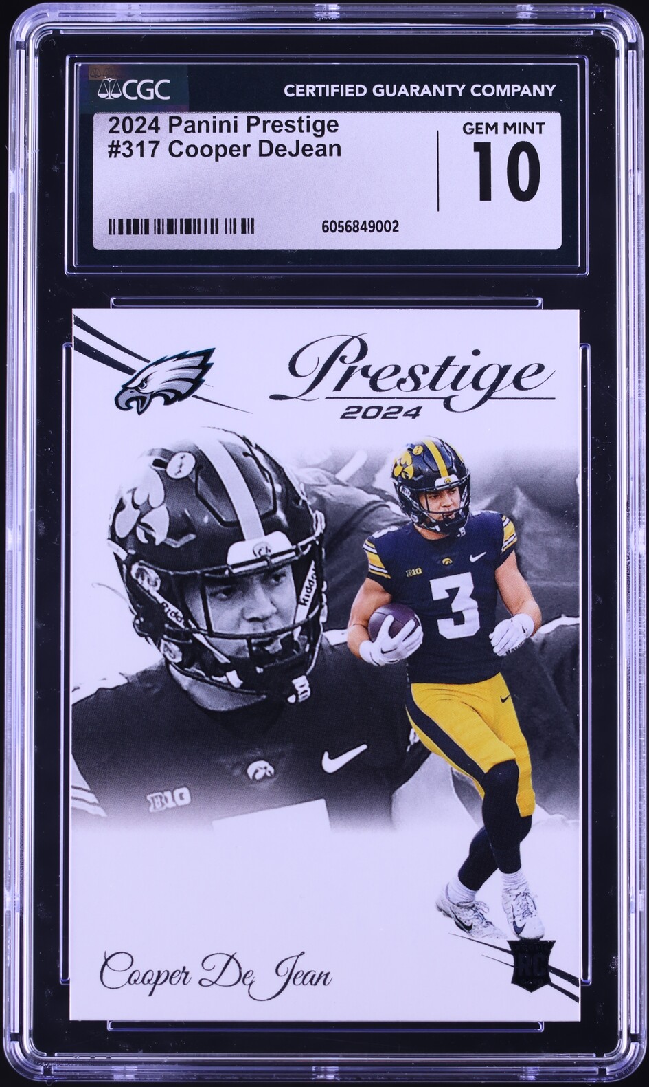 2024 Panini Prestige Cooper DeJean ROOKIE #317 CGC 10 GEM MINT