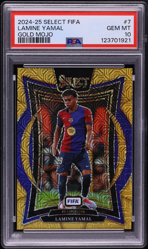 2024 Select FIFA Terrace Gold Mojo Lamine Yamal /10 #7 PSA 10 GEM MINT
