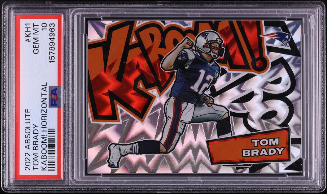 2022 Absolute Kaboom! Horizontal Tom Brady #KH1 PSA 10 GEM MINT