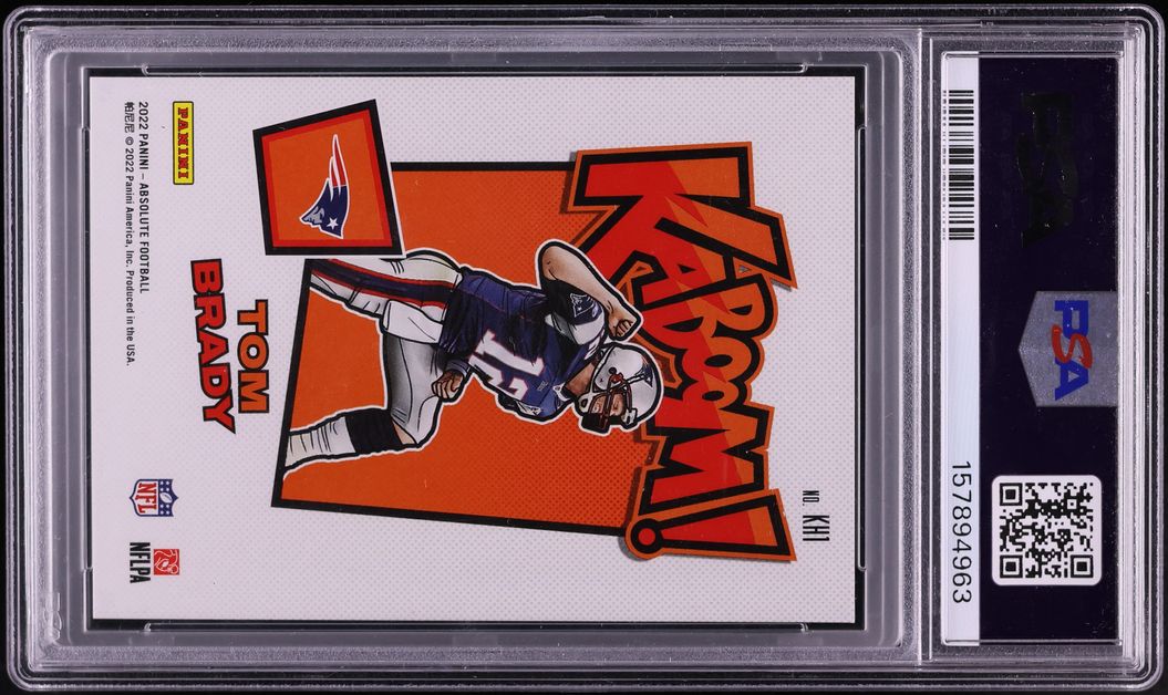 2022 Absolute Kaboom! Horizontal Tom Brady #KH1 PSA 10 GEM MINT - Photo 2