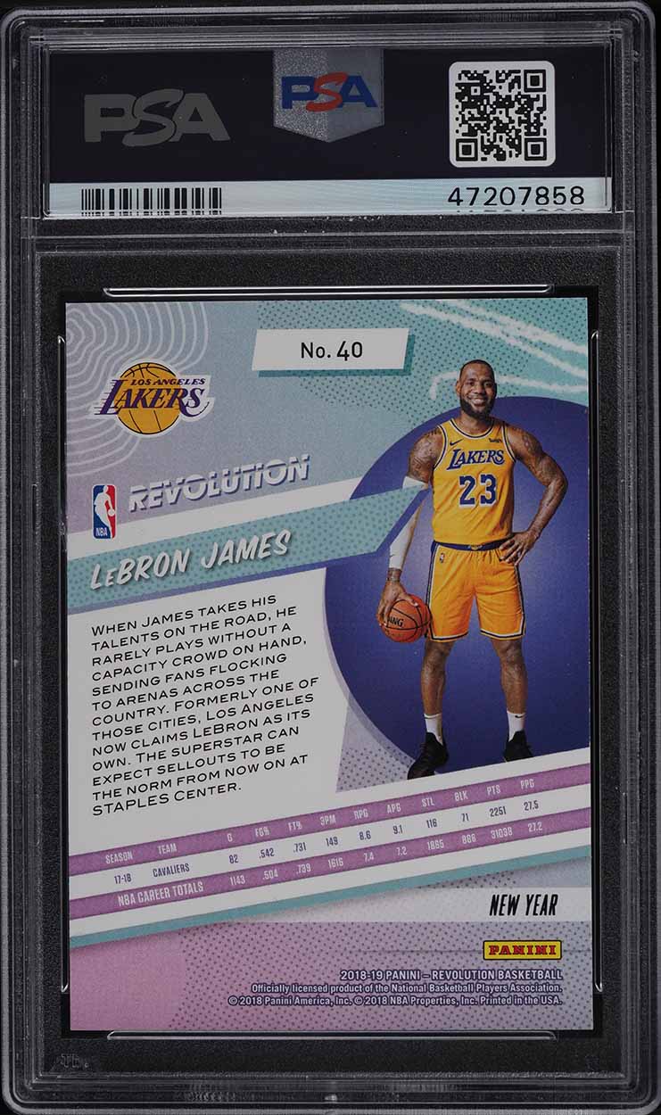2018 Panini Revolution Chinese New Year LeBron James #40 PSA 10 GEM MINT
