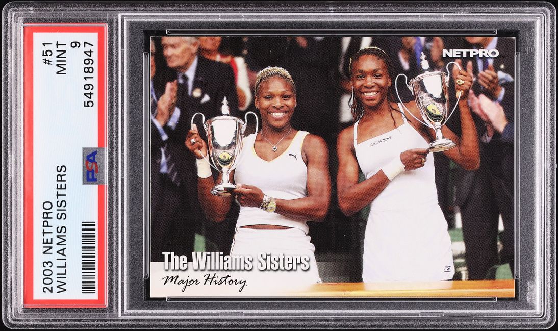 2003 Netpro Tennis Serena & Venus Williams Sisters ROOKIE #51 PSA 9 MINT