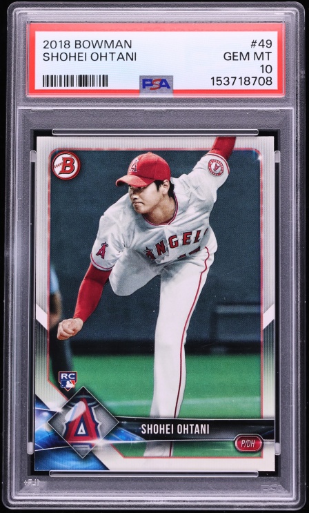 2018 Bowman Shohei Ohtani ROOKIE #49 PSA 10 GEM MINT