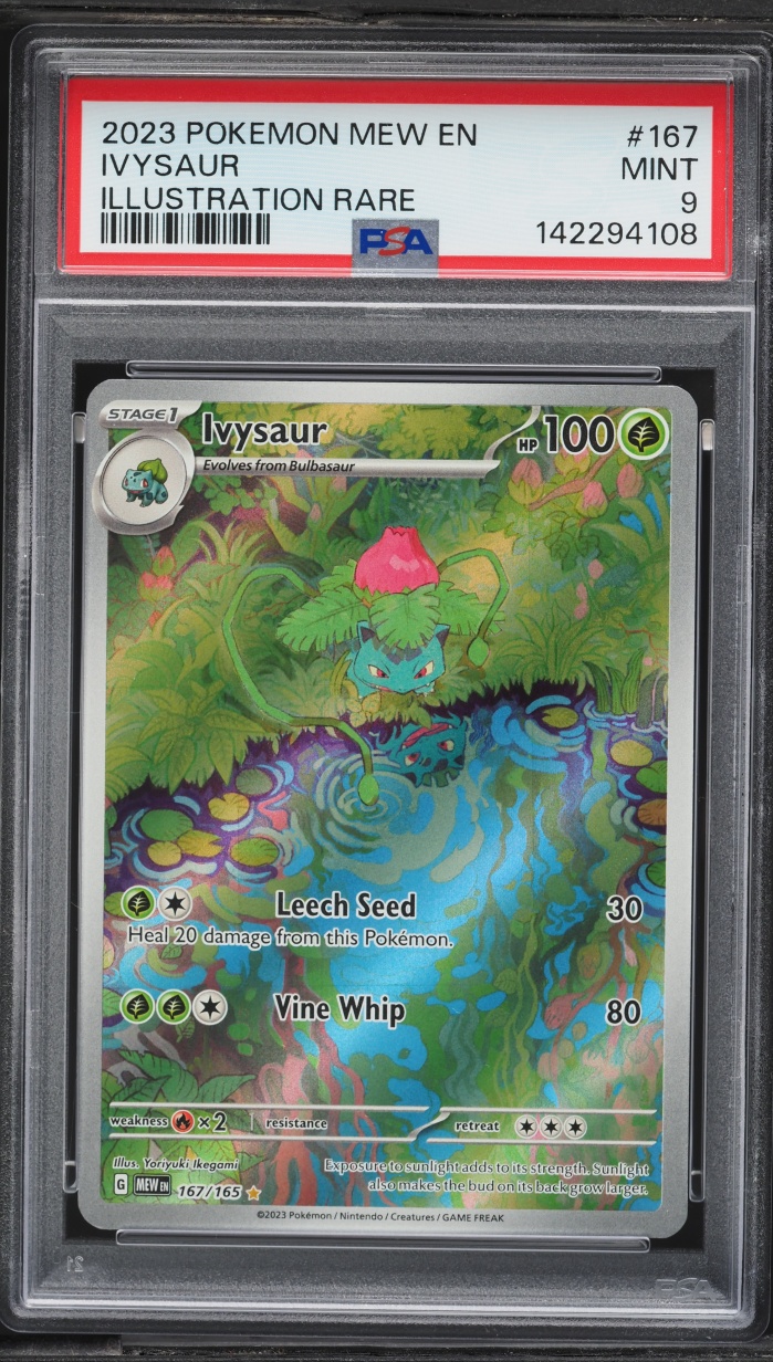 2023 Pokemon Scarlet & Violet 151 IR Ivysaur #167 PSA 9 MINT