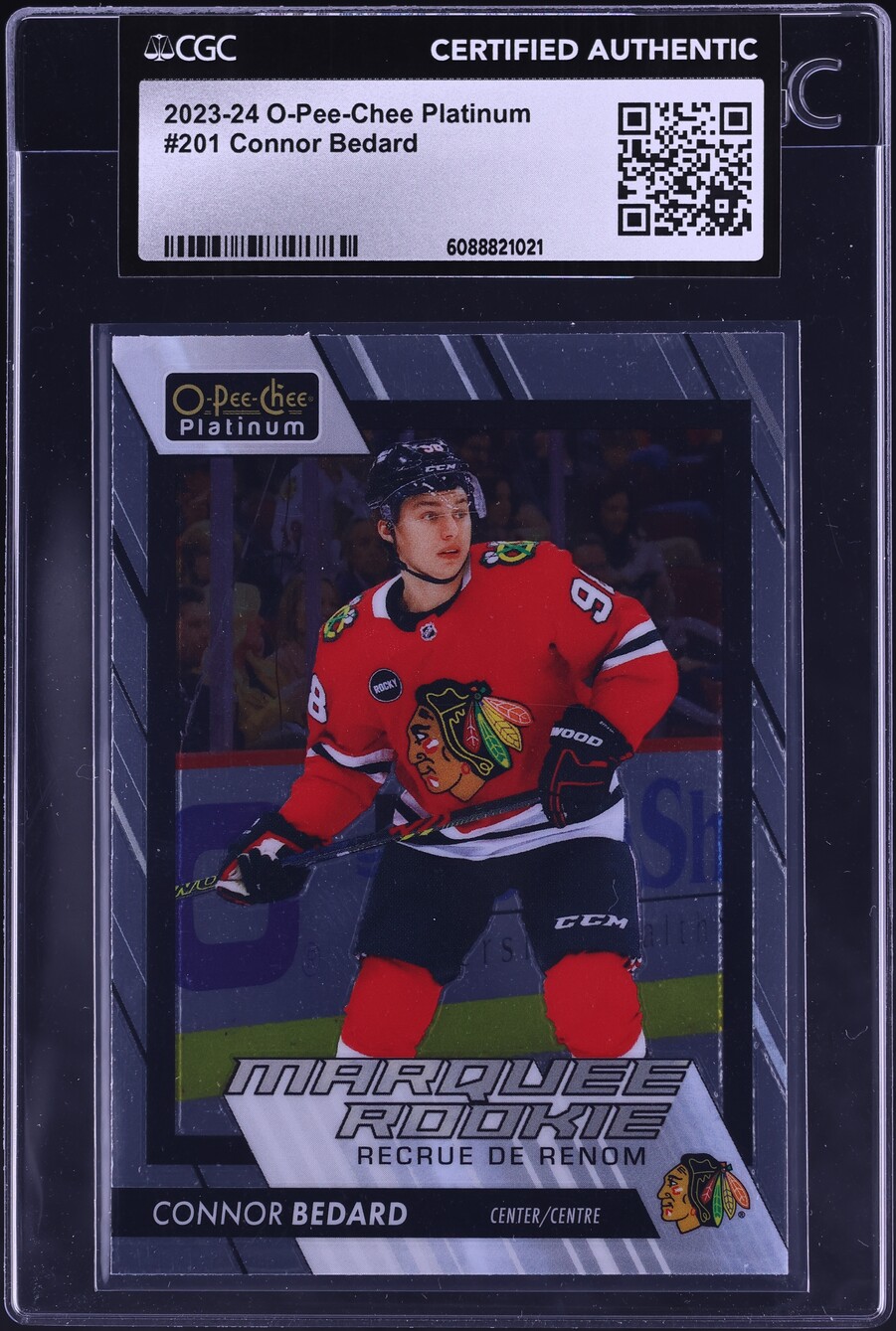 2023 O-Pee-Chee Platinum Connor Bedard ROOKIE #201 CGC AUTH